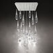 Beyond Hibiscus LED 12 inch Polished Nickel Multi-Light Pendant Ceiling Light, Linear Canopy