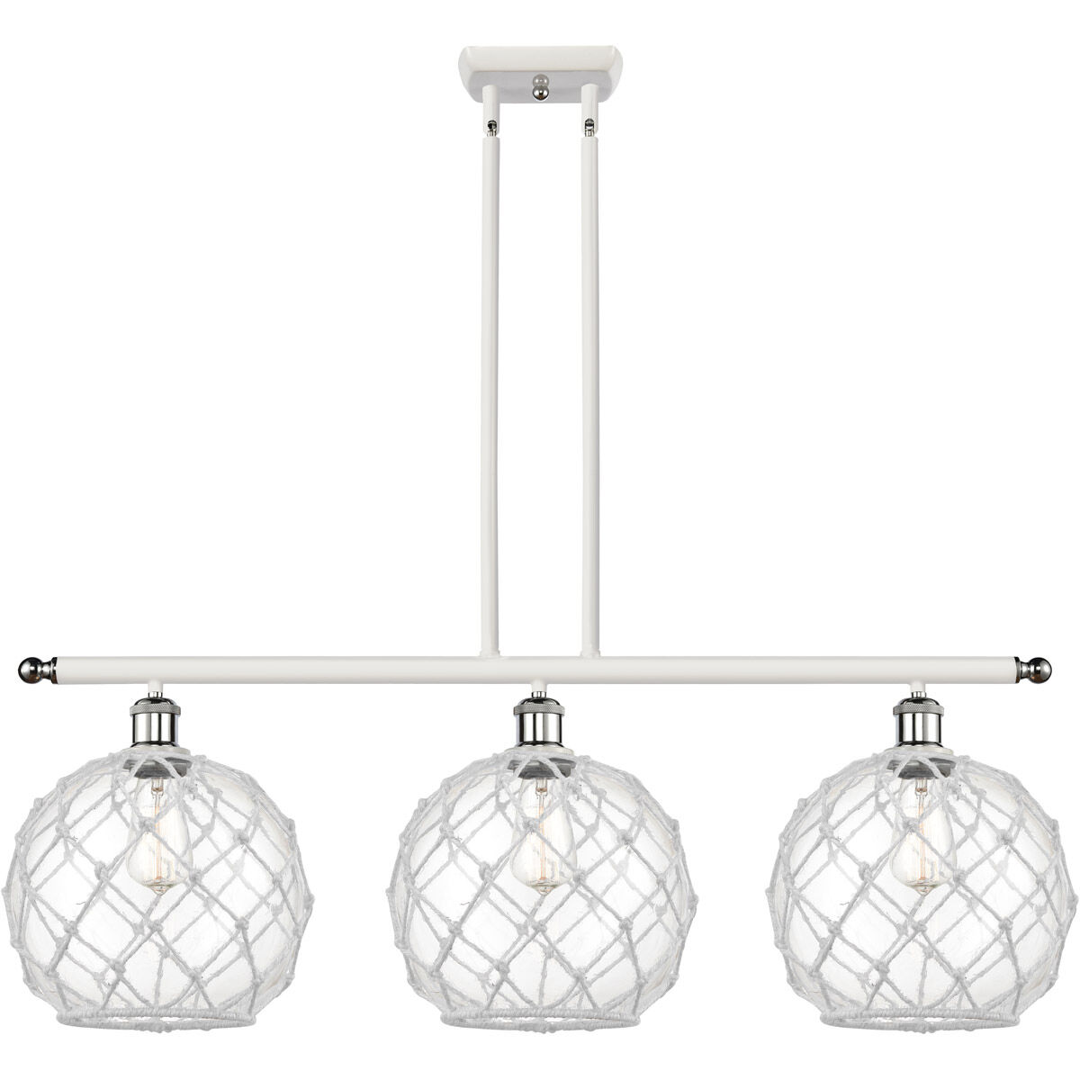 Ballston Large Farmhouse Rope 3 Light 36.00 inch Island Light