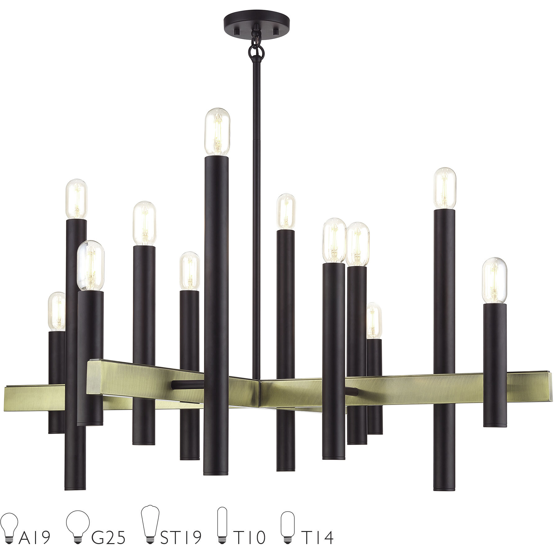Helsinki 12 Light 44.00 inch Foyer Pendant