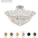 Rivendell 9 Light Heirloom Gold Semi-Flush Mount Ceiling Light in Radiance