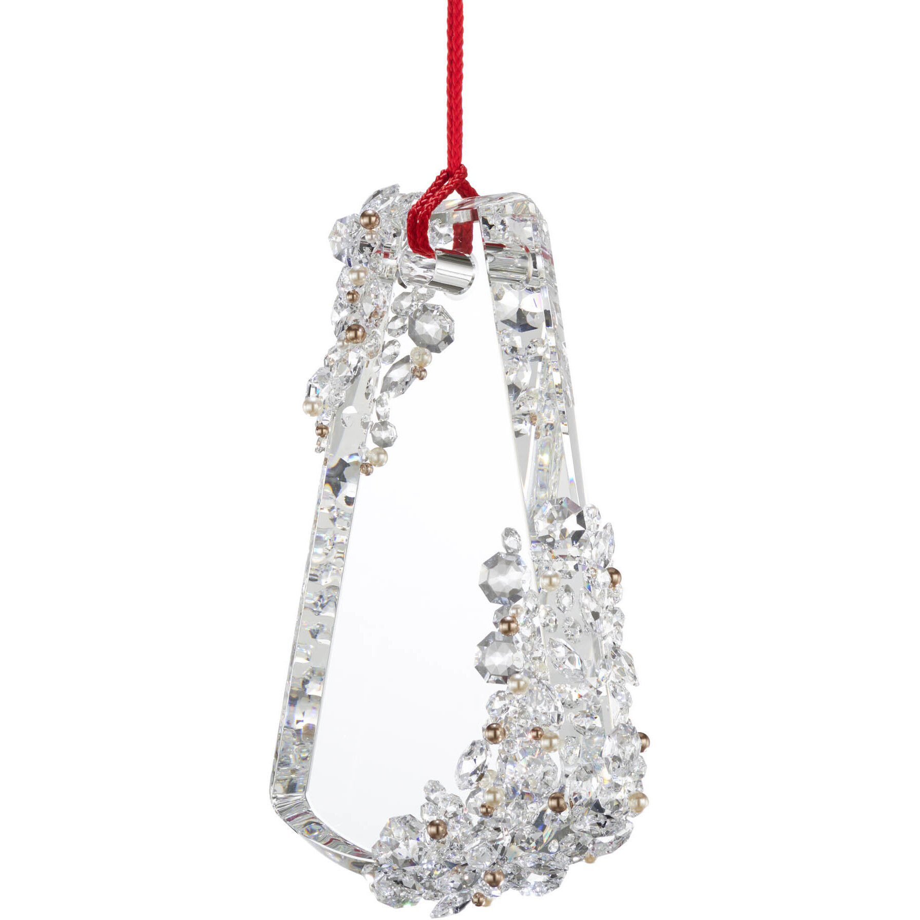 Forever Flora LED 4.25 inch Polished Chrome Pendant Ceiling Light in Red Rope, Red Rope