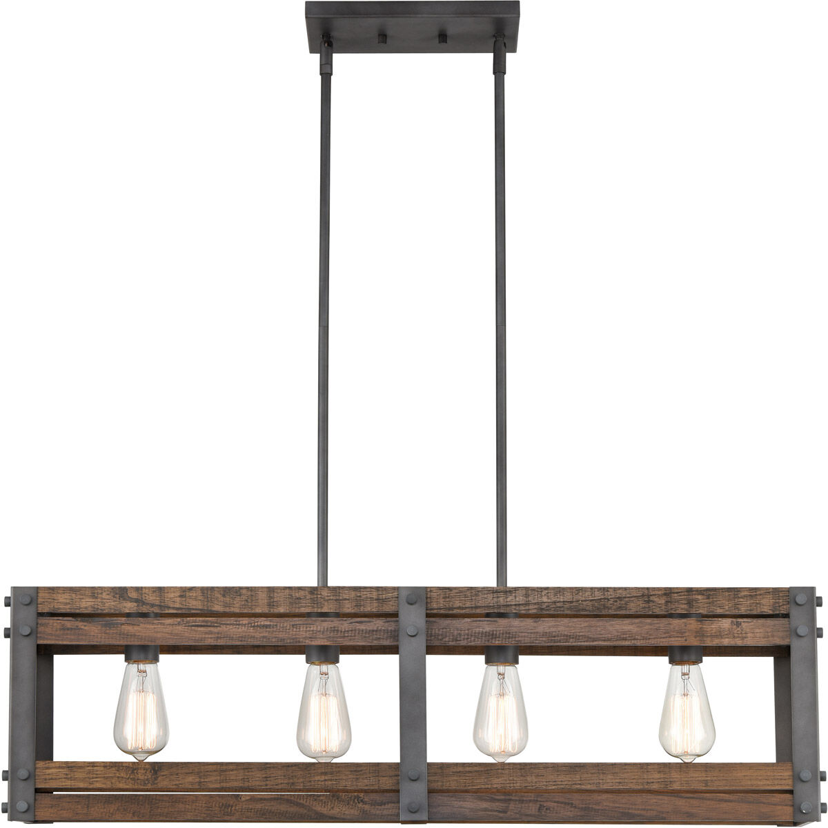 Austin LED 36 inch Aged Gun Metal Island Light Ceiling Light