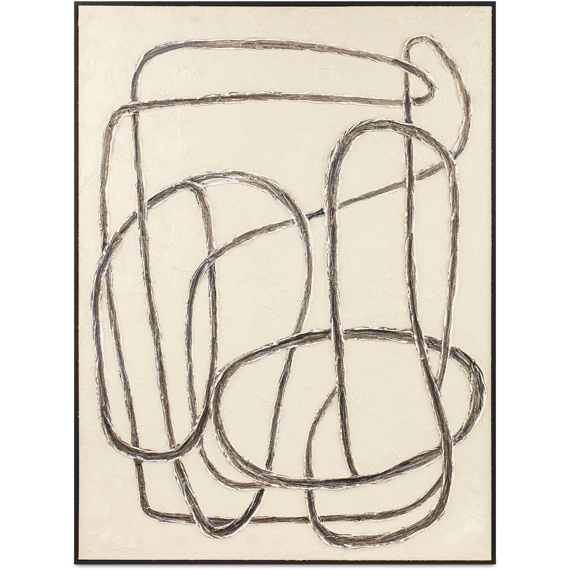 Encounters 48 X 36 inch Painting, Framed