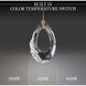 Forever Trinity LED 3.5 inch Polished Chrome Pendant Ceiling Light in Red Rope, Red Rope
