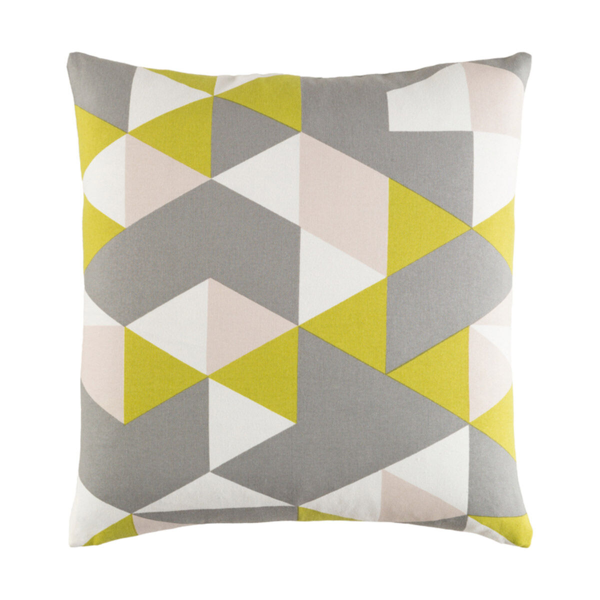 Trudy 18 X 18 inch Medium Gray/Lime/Ivory Pillow Cover, Square