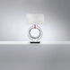 Forever Serenity 29.6 inch 7.00 watt Polished Chrome Table Lamp Portable Light in Red Rope, Red Rope