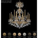Milano 15 Light Antique Silver Chandelier Ceiling Light in Heritage