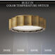 Signature Tarte LED 11.75 inch Aged Brass Flush Mount Ceiling Light