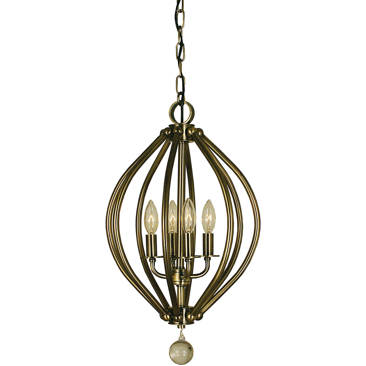 Dewdrop 4 Light 12.00 inch Mini Chandelier
