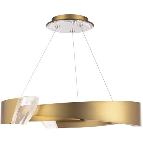 Brass Schonbek inch Light, Schonbek Aged LED Pendant Embrace S4834-700OH Ceiling Signature 34.4