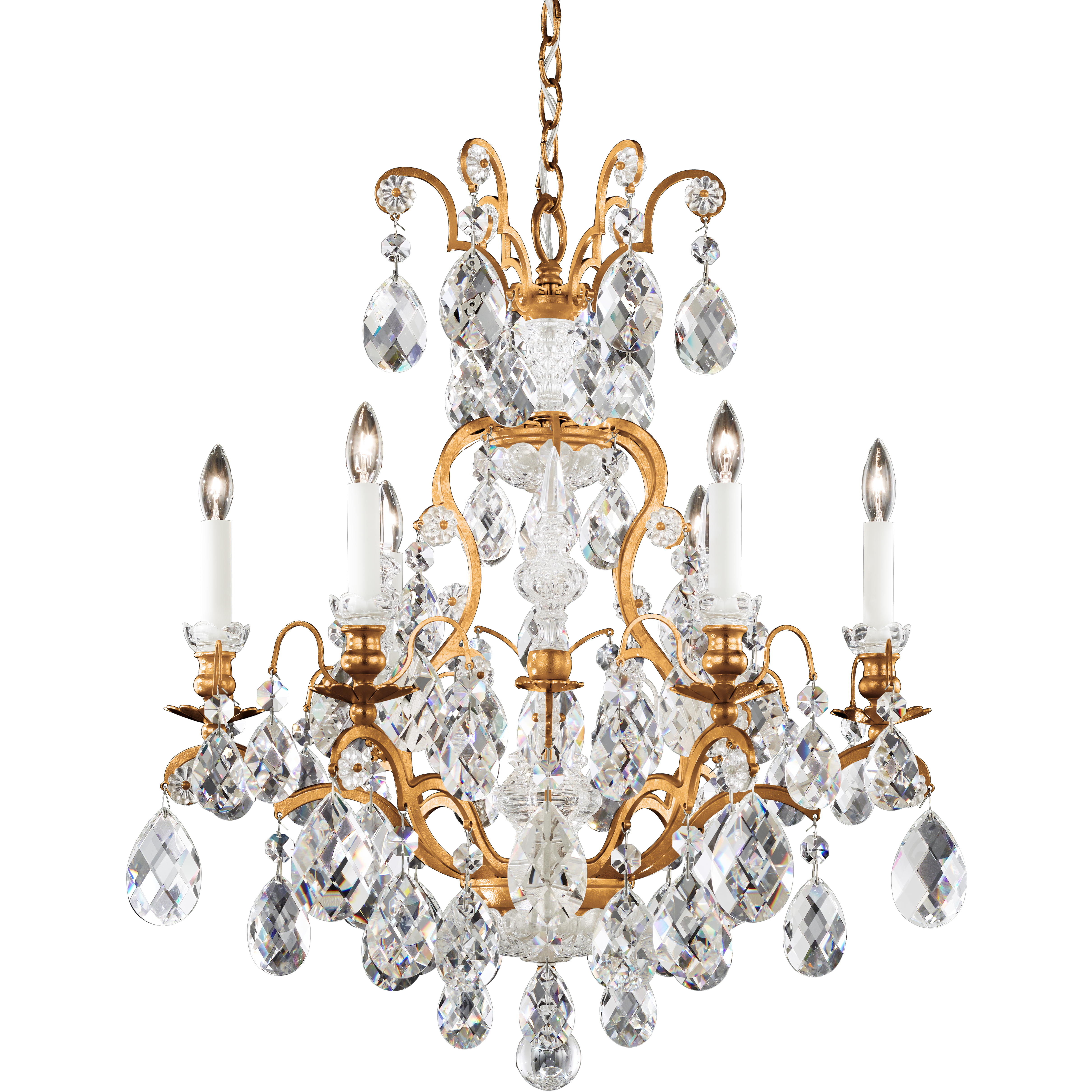 Renaissance 7 Light 23.5 inch French Gold Chandelier Ceiling Light
