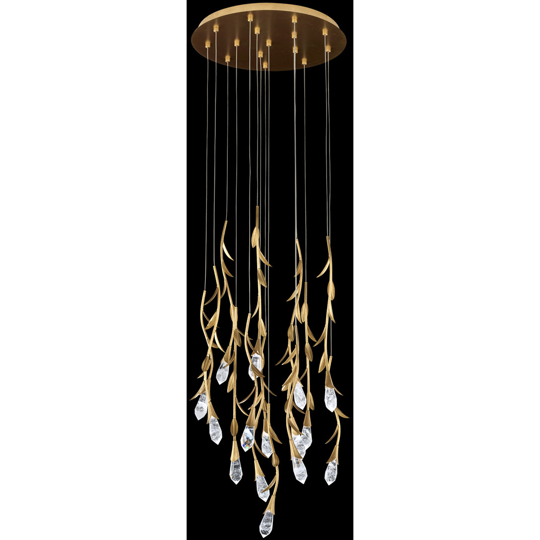Signature Secret Garden LED 23 inch French Gold Multi-Light Pendant Ceiling Light