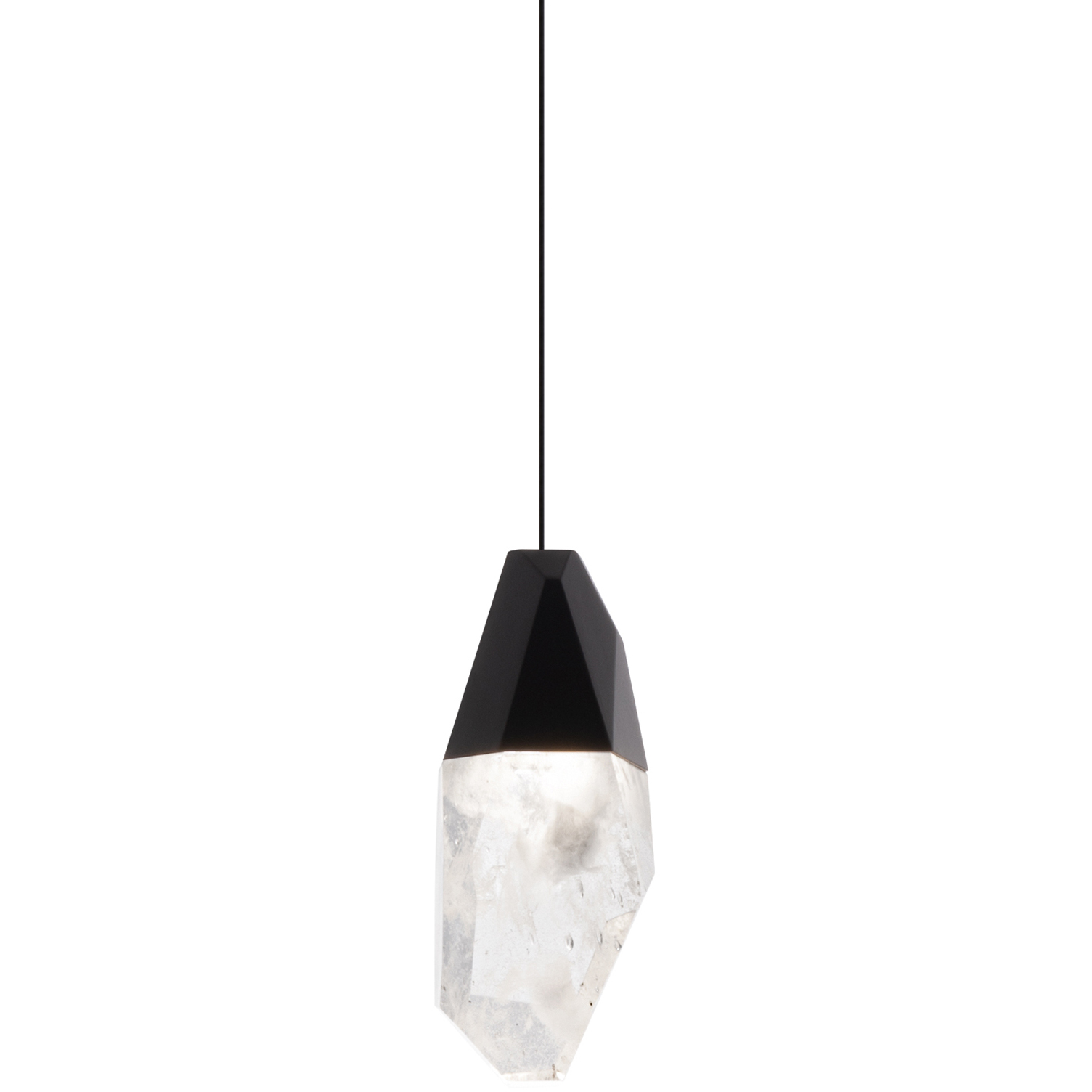 Beyond Martini LED 5.88 inch Black Mini Pendant Ceiling Light in Optic Haze, Beyond