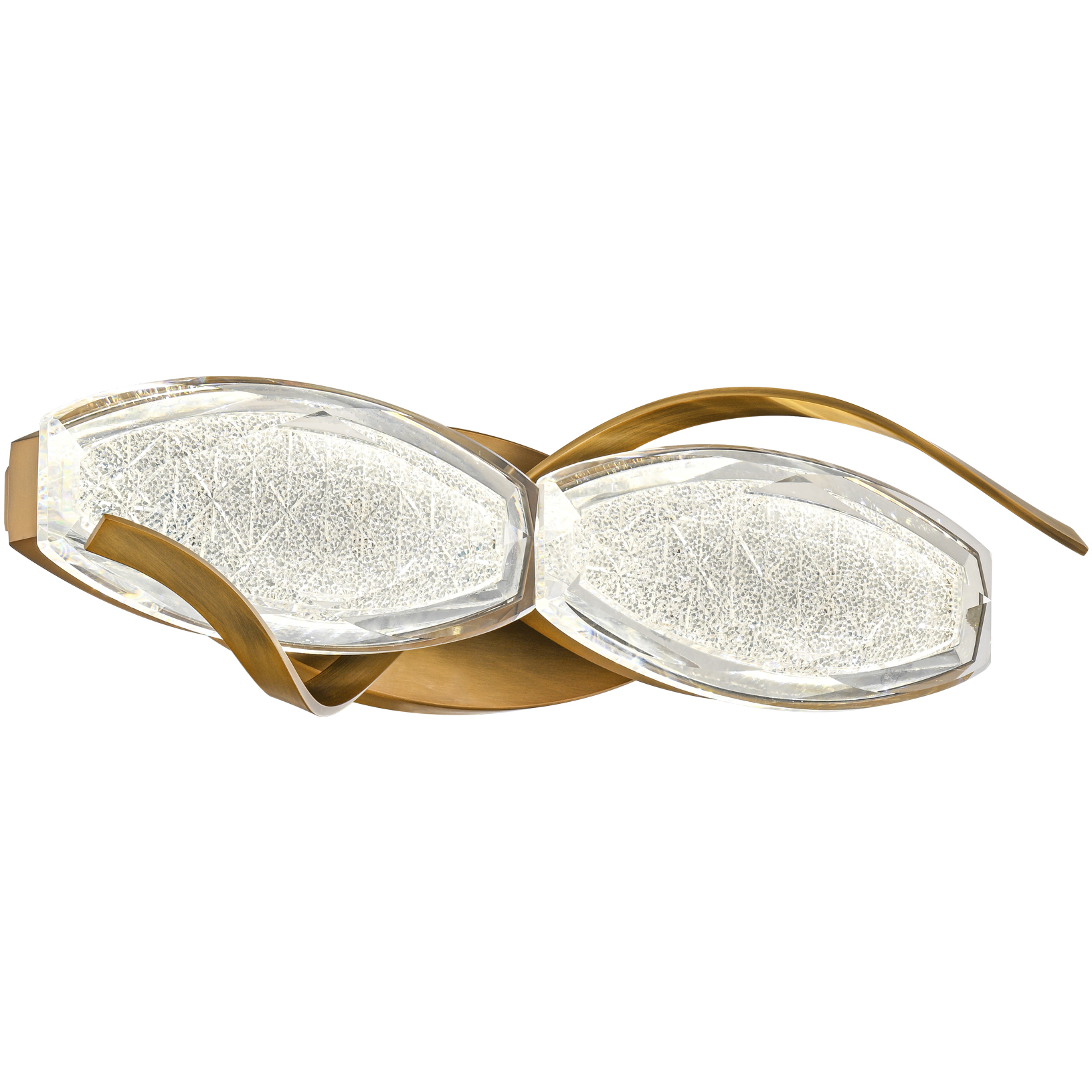 Signature Bijoux LED 19.13 inch Aged Brass Bath Vanity & Wall Light