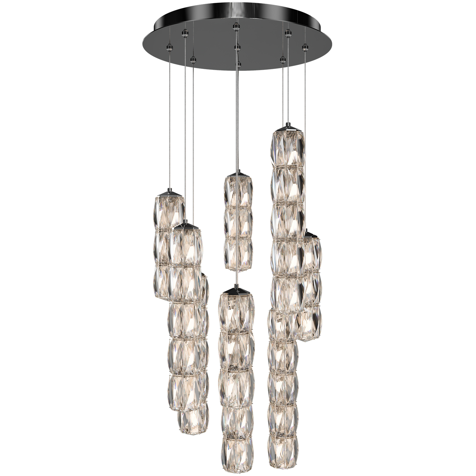 Signature Verve LED 17 inch Stainless Steel Multi-Light Pendant Ceiling Light