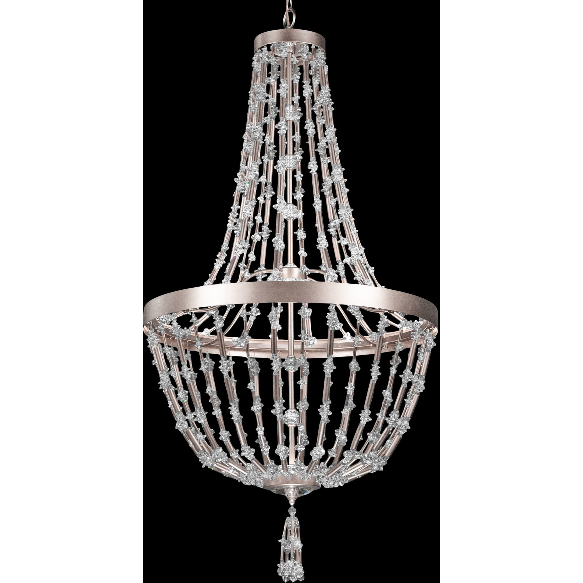 Signature Bali LED 25.5 inch Antique Silver Chandelier Ceiling Light, Schonbek Signature