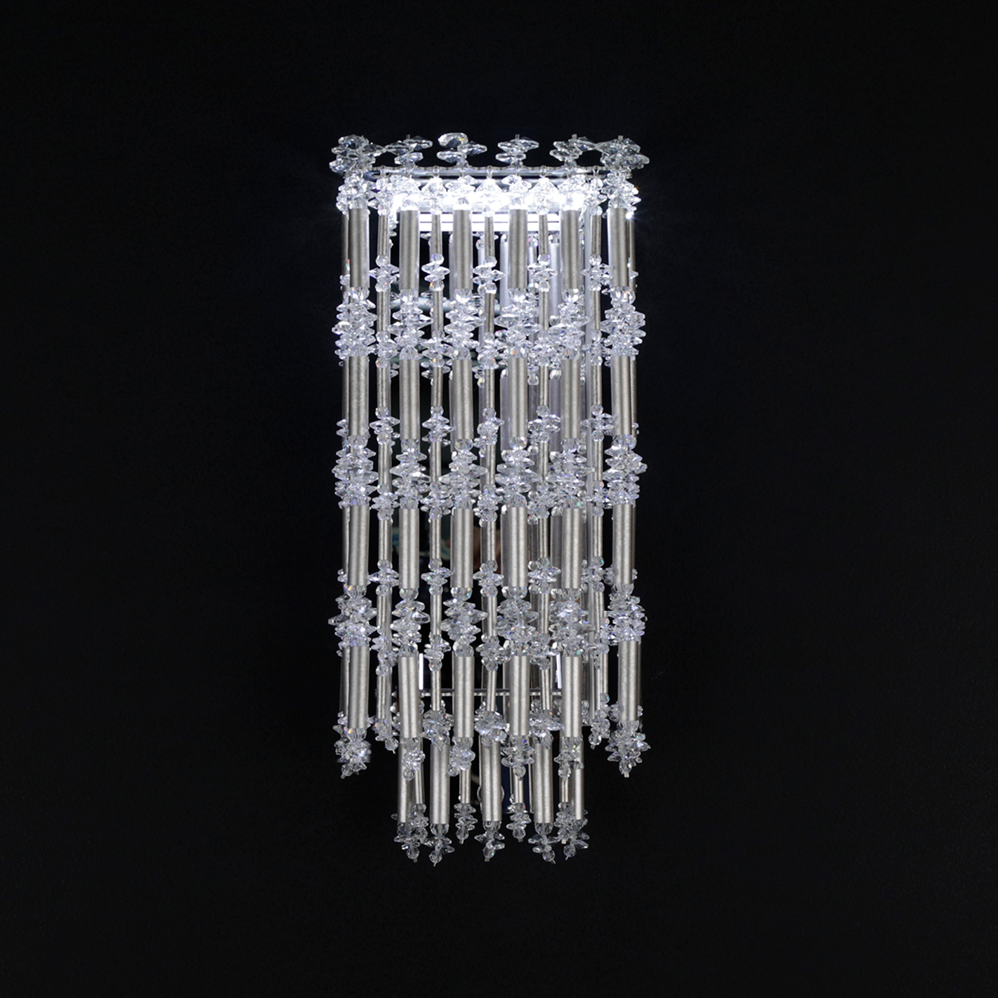 Signature Tahitian LED 4.6 inch Antique Silver Wall Sconce Wall Light, Schonbek Signature