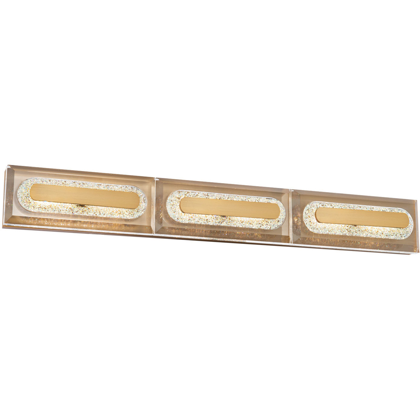 Beyond Soiree LED 27 inch Aged Brass Bath Vanity & Wall Light, Beyond