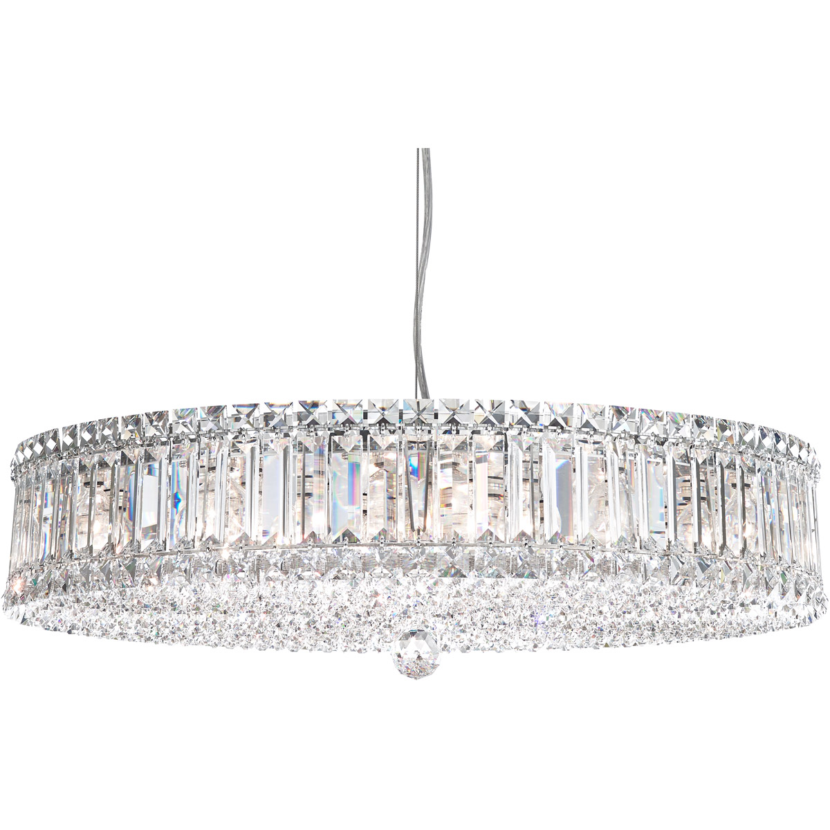 Plaza 21 Light 25 inch Stainless Steel Pendant Ceiling Light in Spectra
