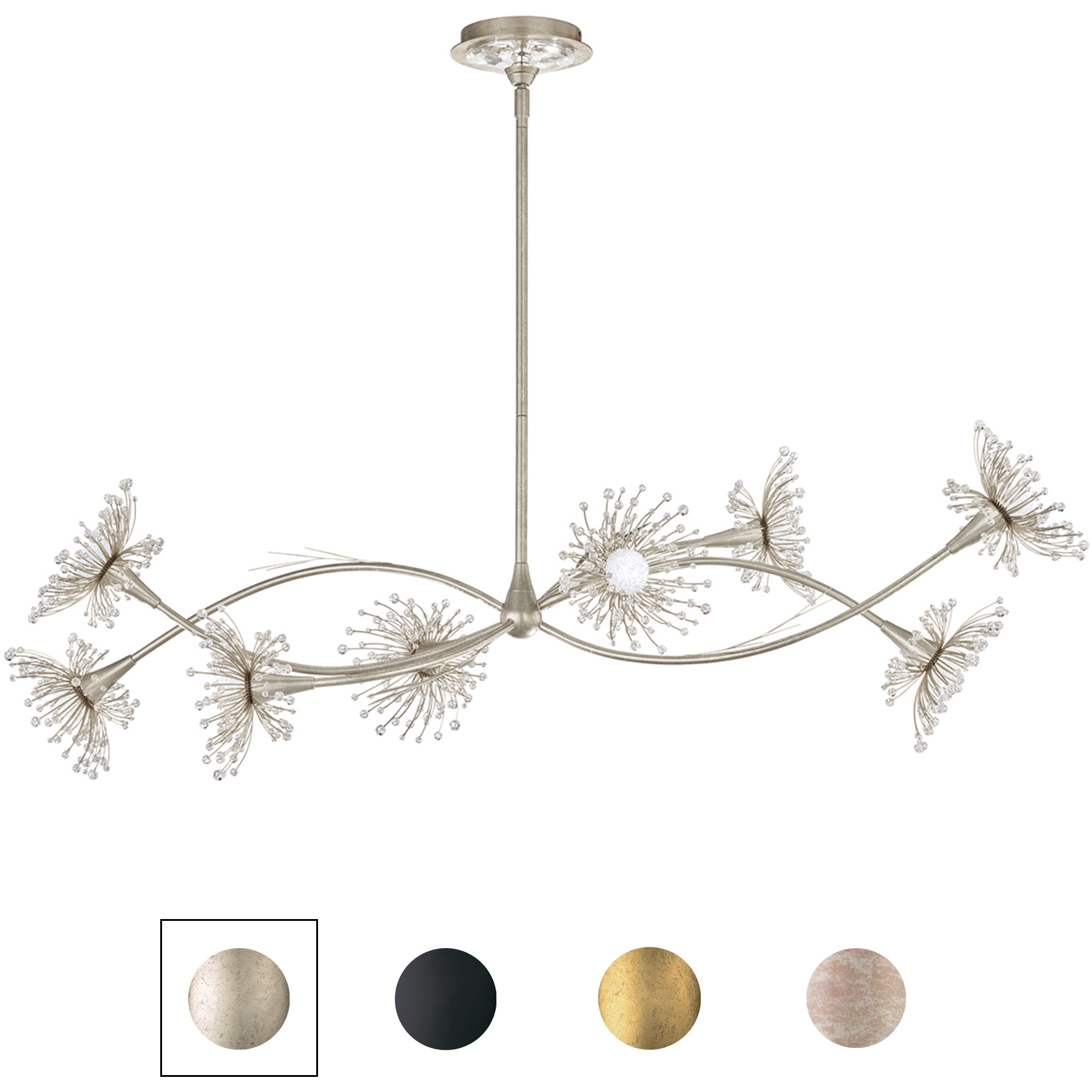 Forever Coquette LED 41.5 inch Tourmaline Linear Pendant Ceiling Light