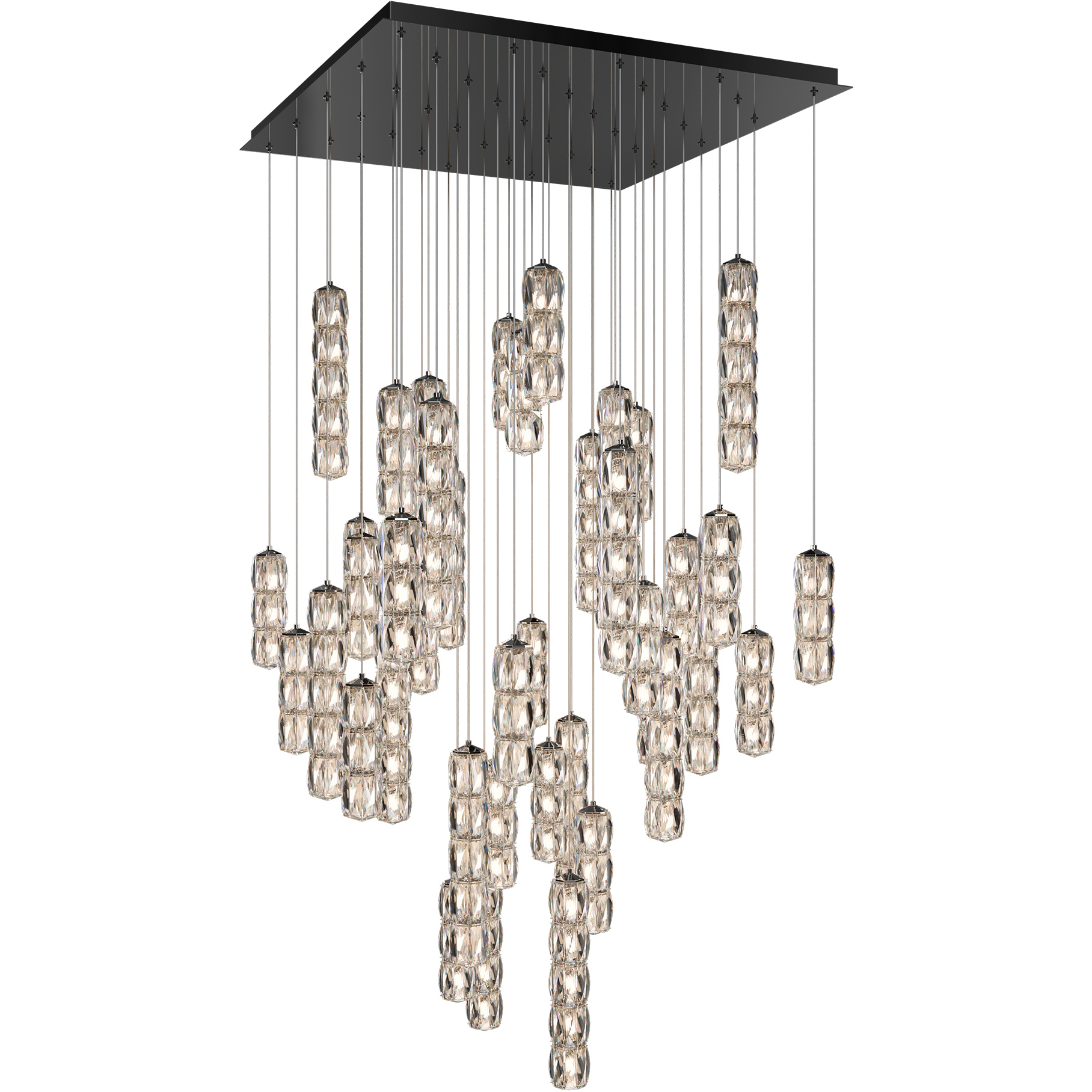 Signature Verve LED 36 inch Stainless Steel Multi-Light Pendant Ceiling Light