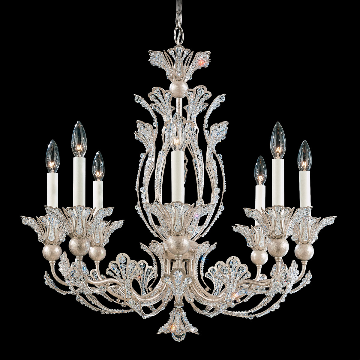 Rivendell 8 Light Heirloom Bronze Chandelier Ceiling Light in Swarovski