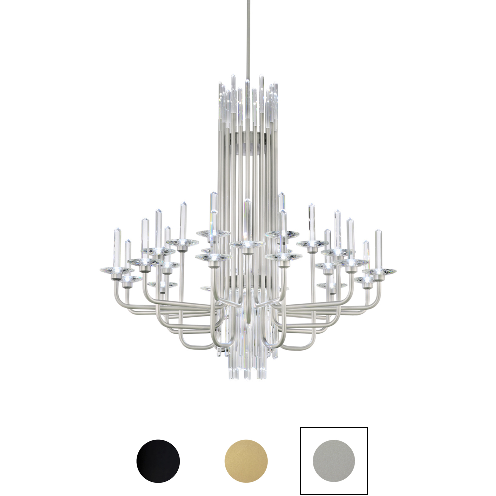 Signature Calliope LED 40 inch Black Chandelier Ceiling Light