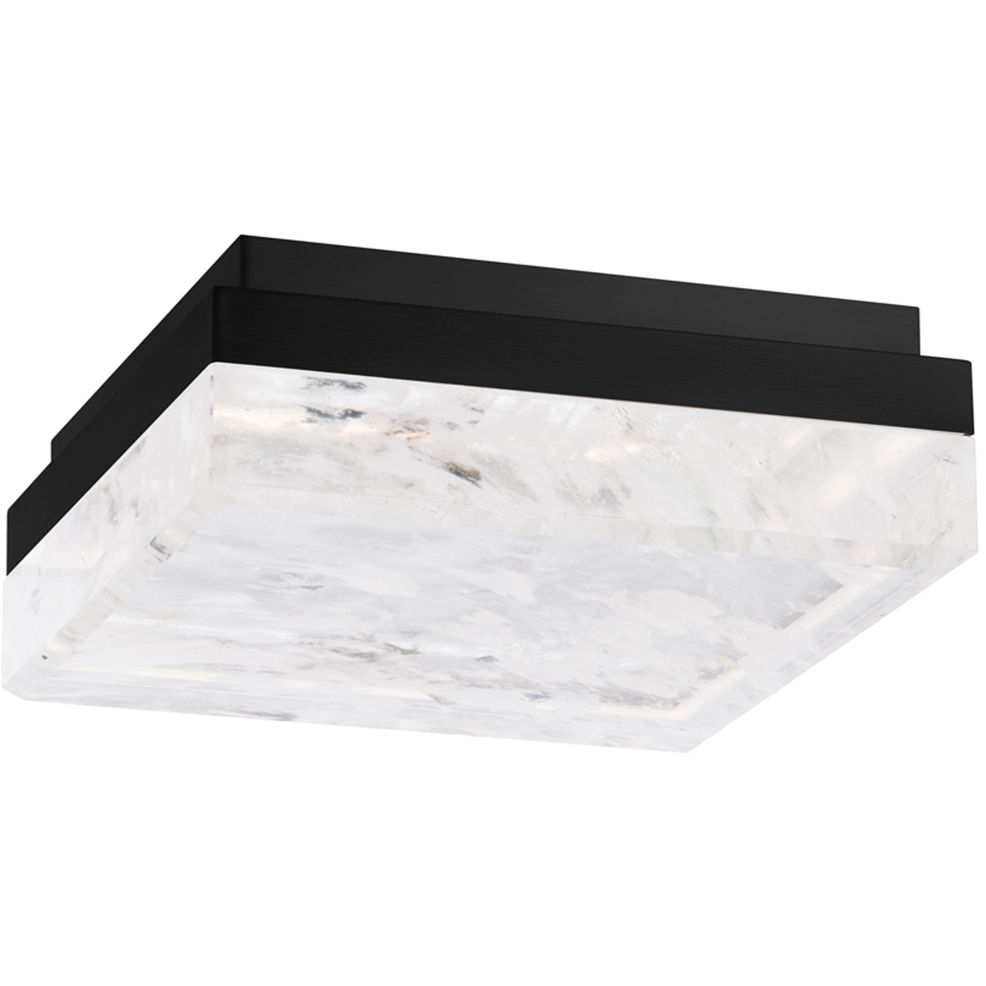 Beyond Whisper LED 12 inch Black Flush Mount Ceiling Light, Beyond