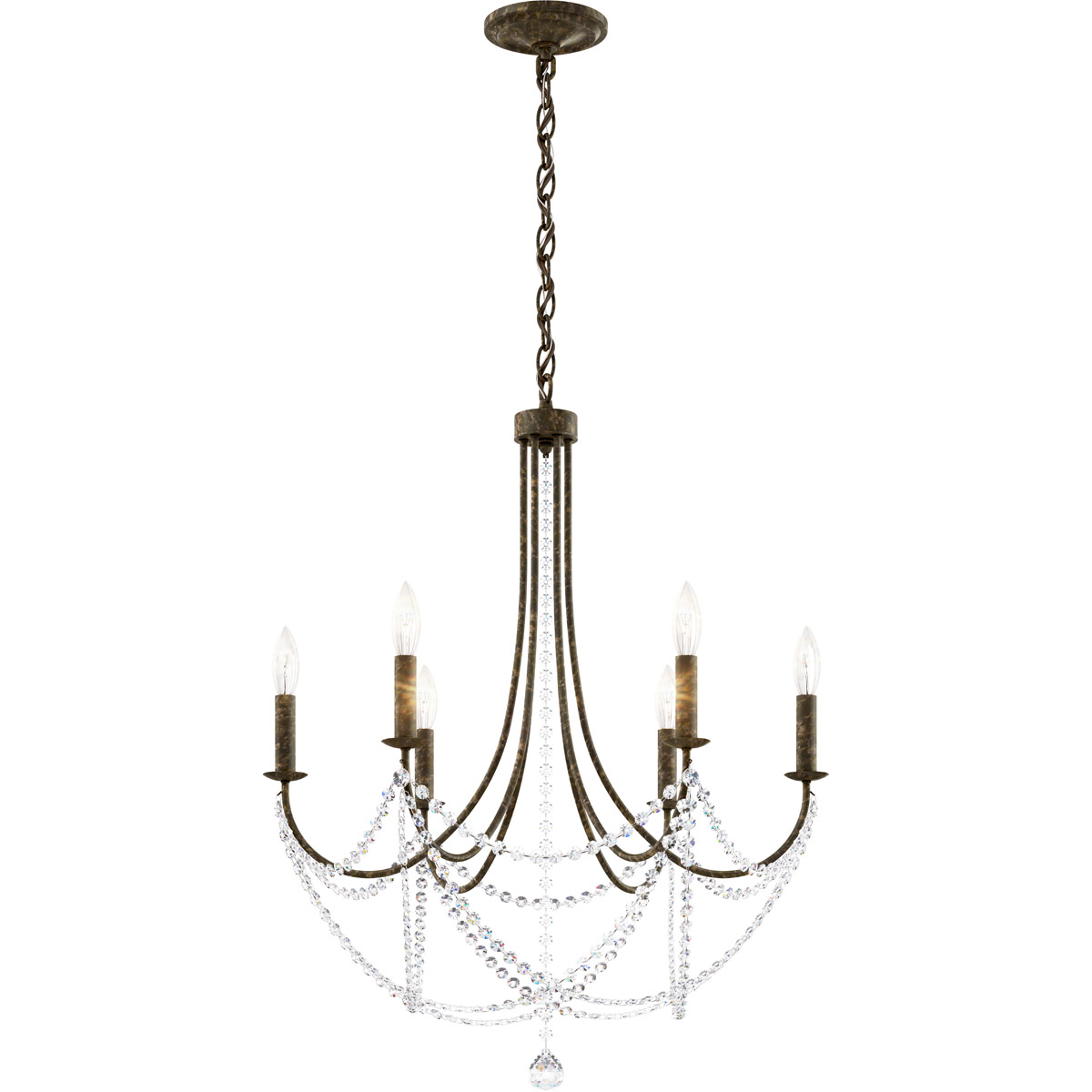 Verdana 6 Light 24 inch Heirloom Bronze Chandelier Ceiling Light in Heritage