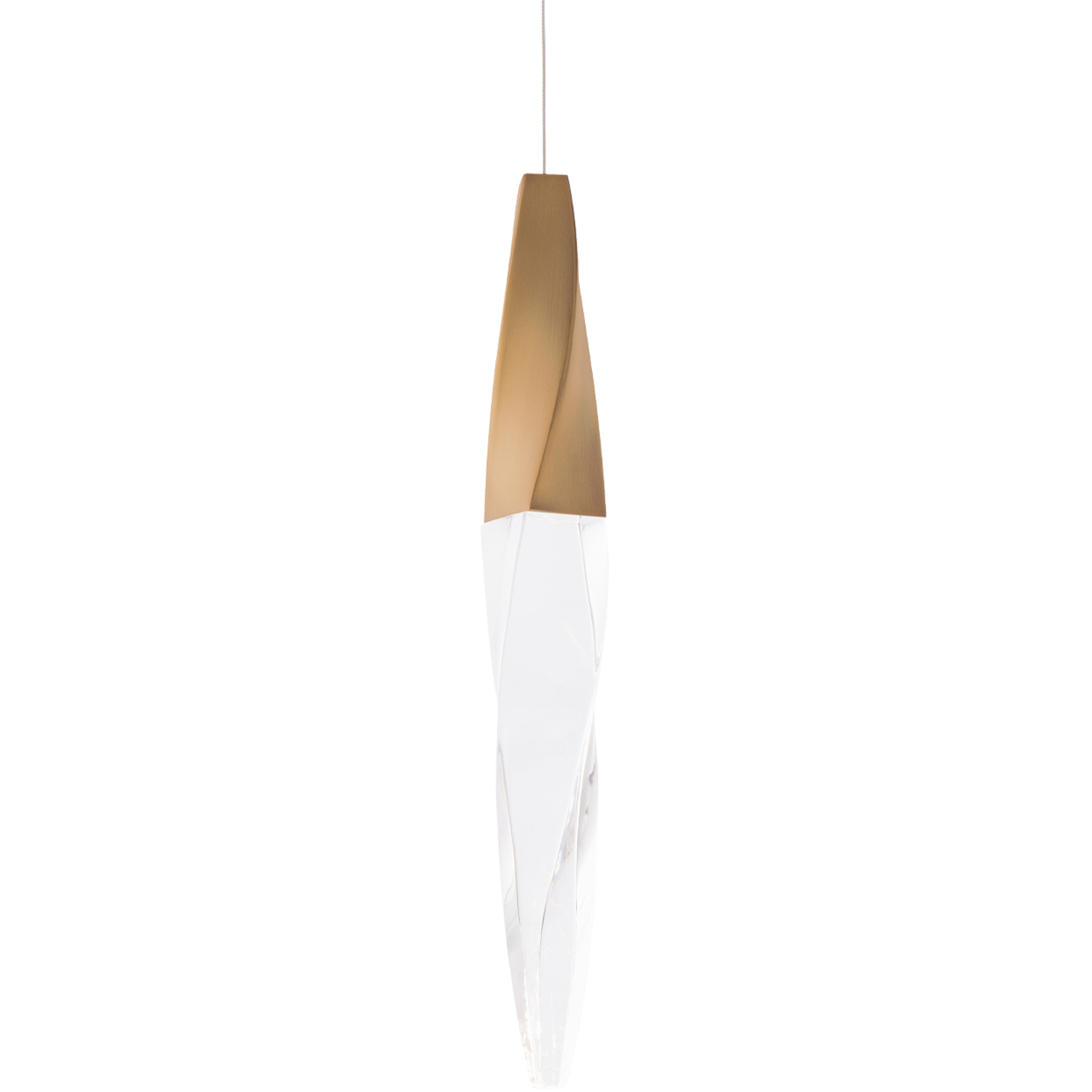Beyond Kindjal LED 5.9 inch Aged Brass Mini Pendant Ceiling Light, Beyond