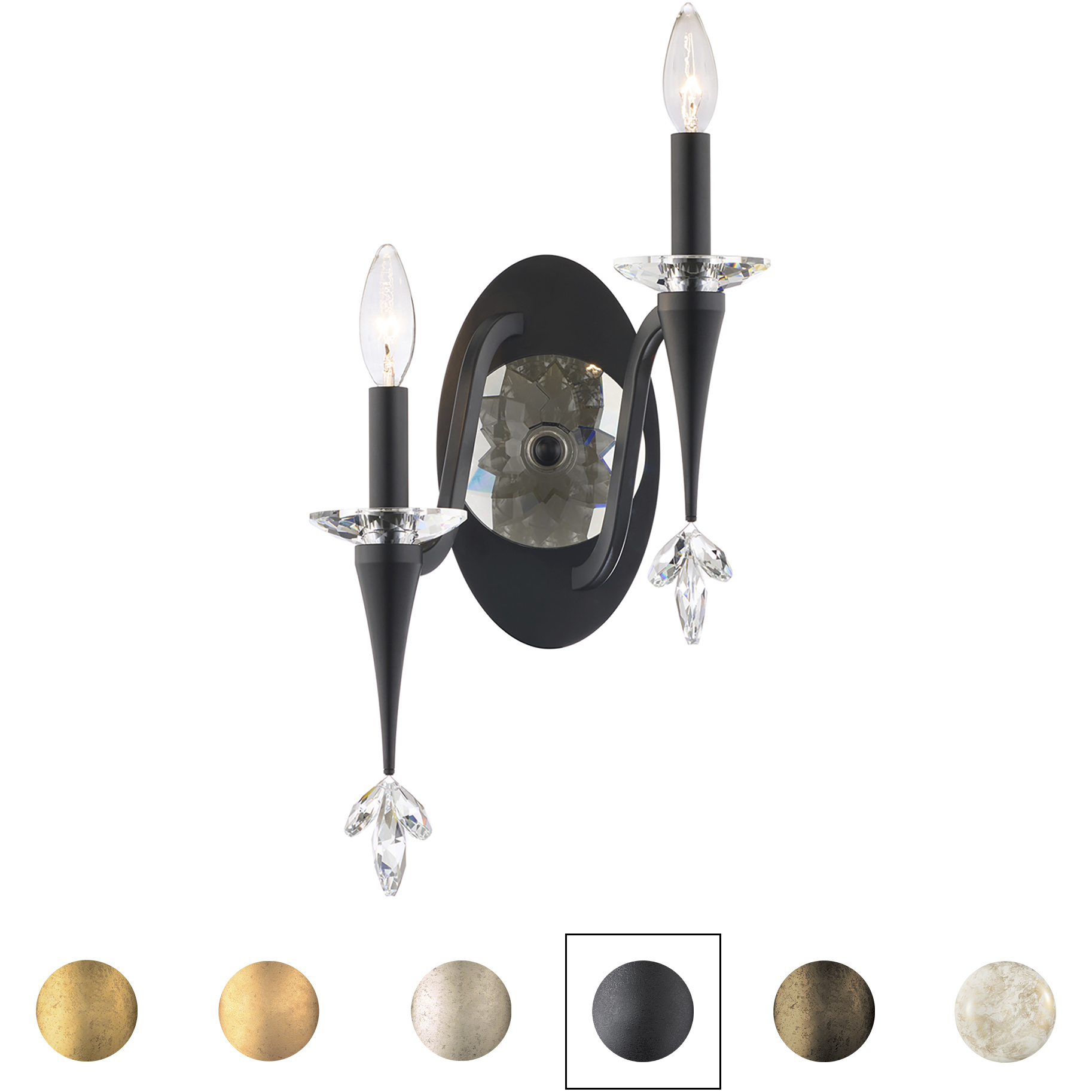 Signature Waverly 2 Light 7.5 inch French Gold Wall Sconce Wall Light, Left