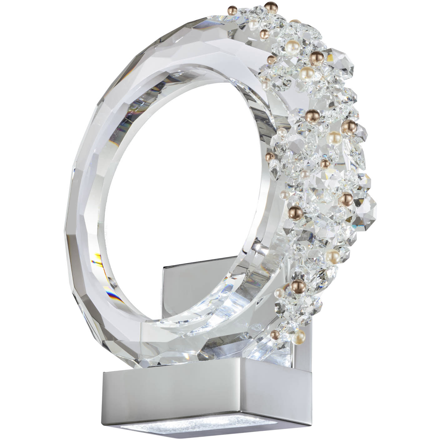 Forever Serenity LED 3.6 inch Polished Chrome ADA Wall Sconce Wall Light, Left