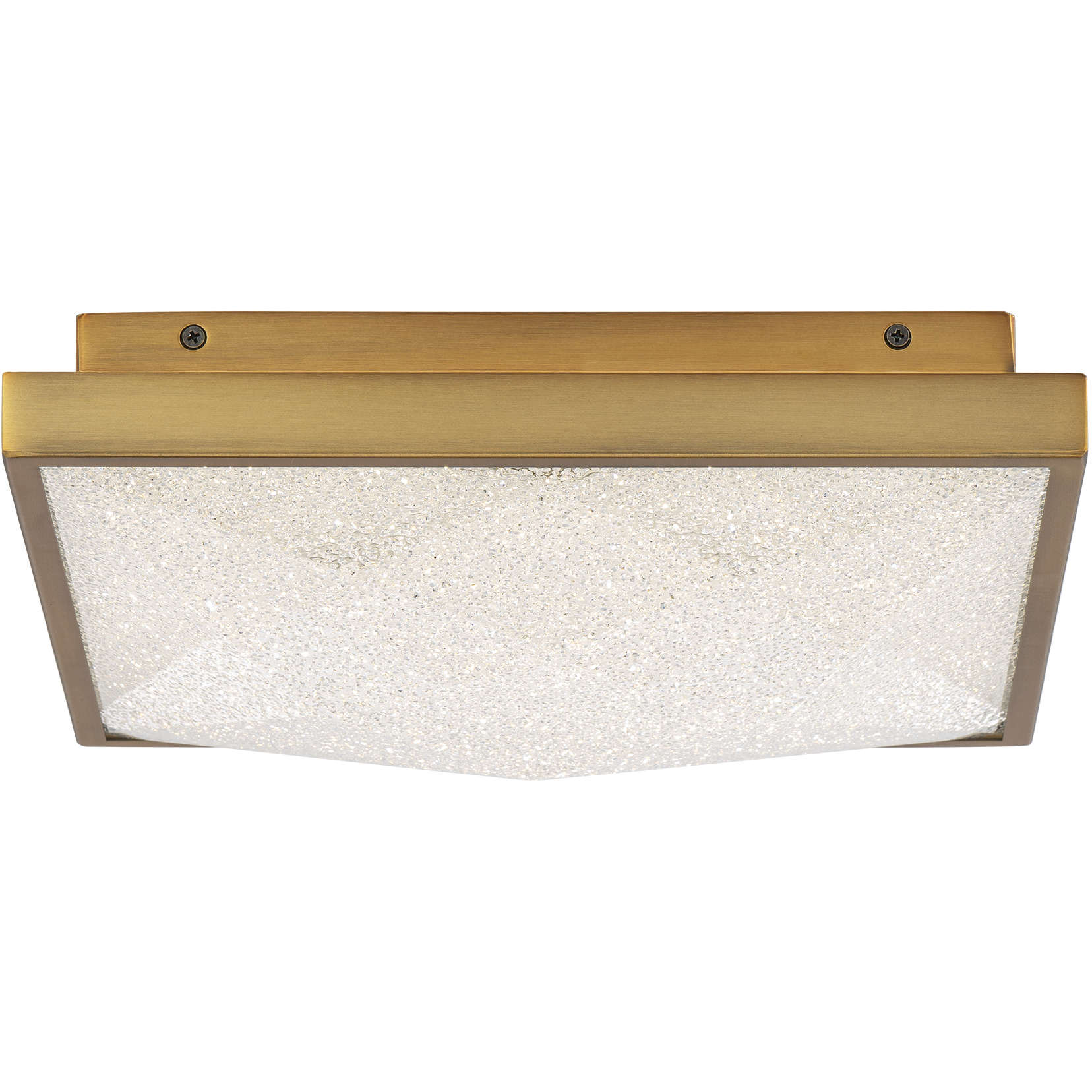 Beyond Wisteria LED 12 inch Aged Brass Flush Mount Ceiling Light