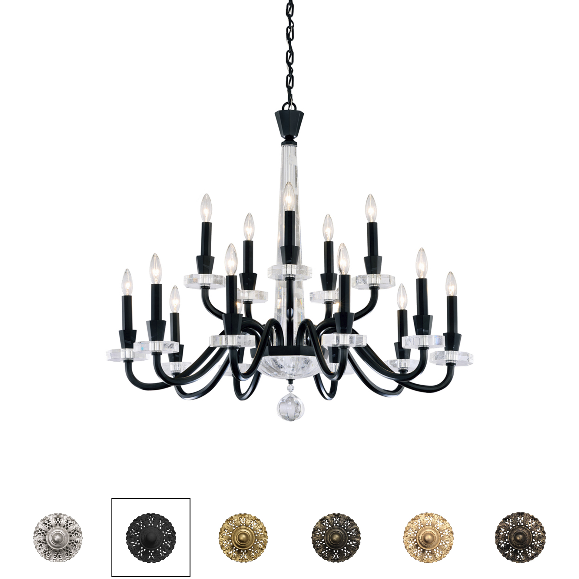 Signature Amadeus 15 Light 38 inch Heirloom Gold Chandelier Ceiling Light