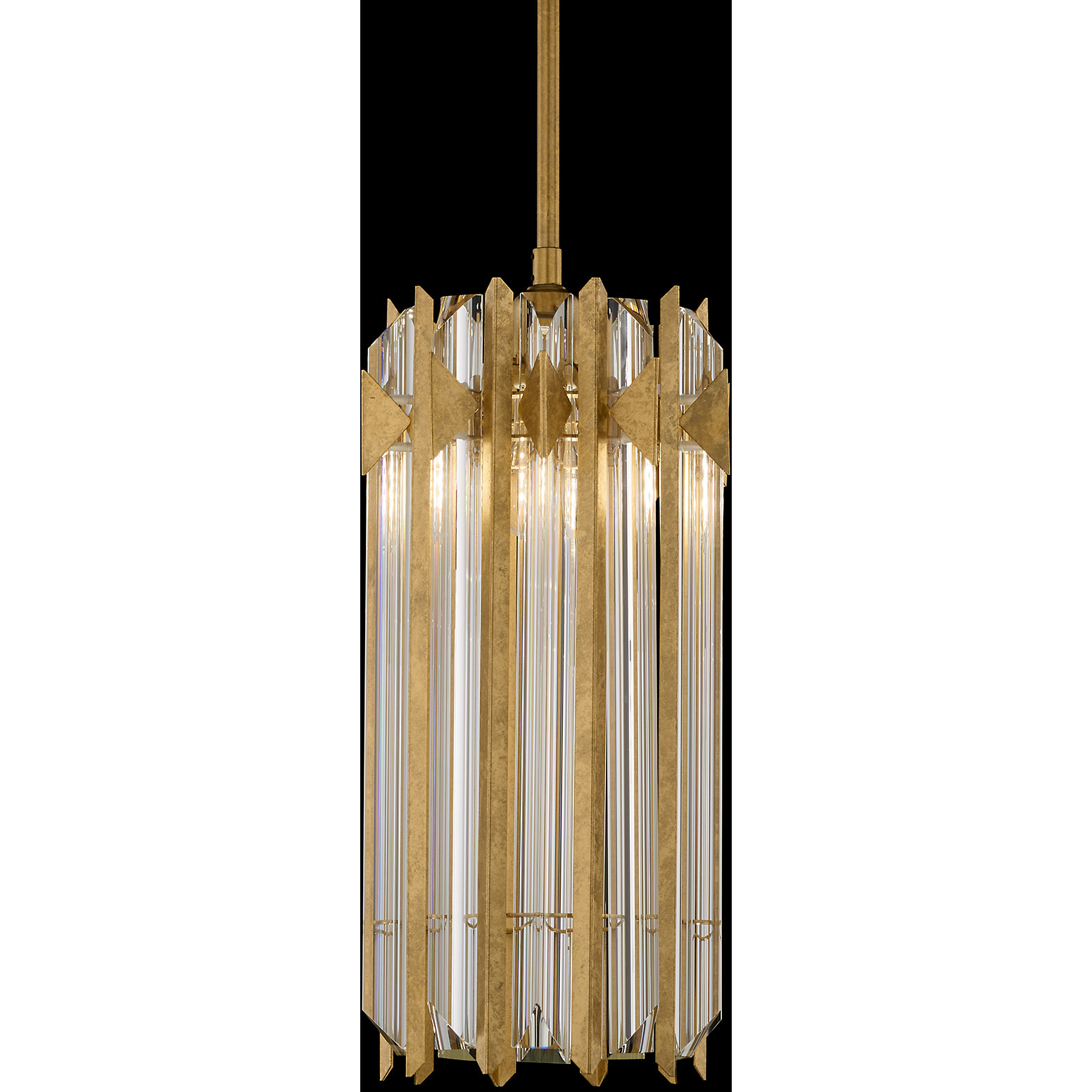 Signature Terina 1 Light 8.5 inch French Gold Mini Pendant Ceiling Light