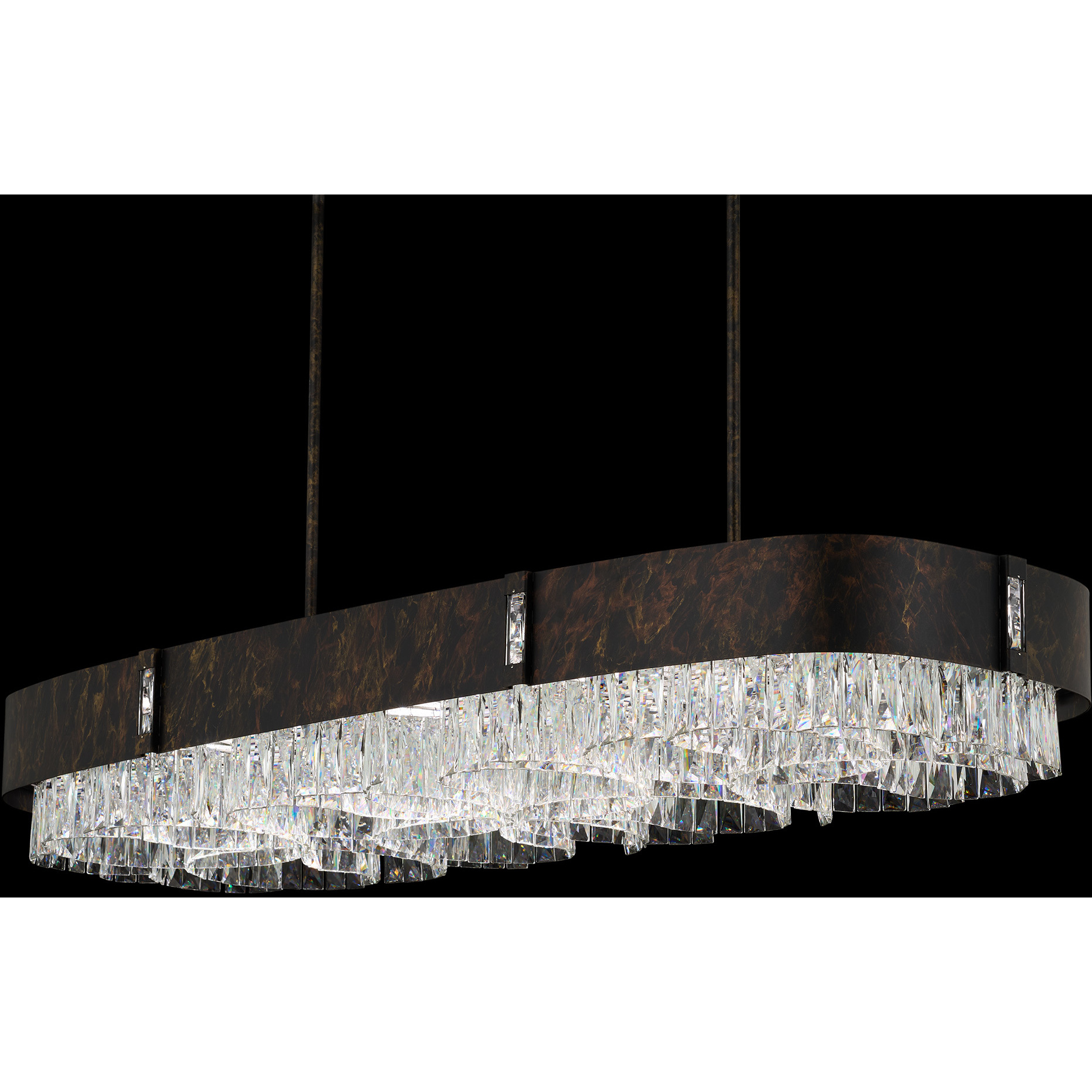Signature LEDZeppa LED 49 inch Ferro Black Linear Pendant Ceiling Light