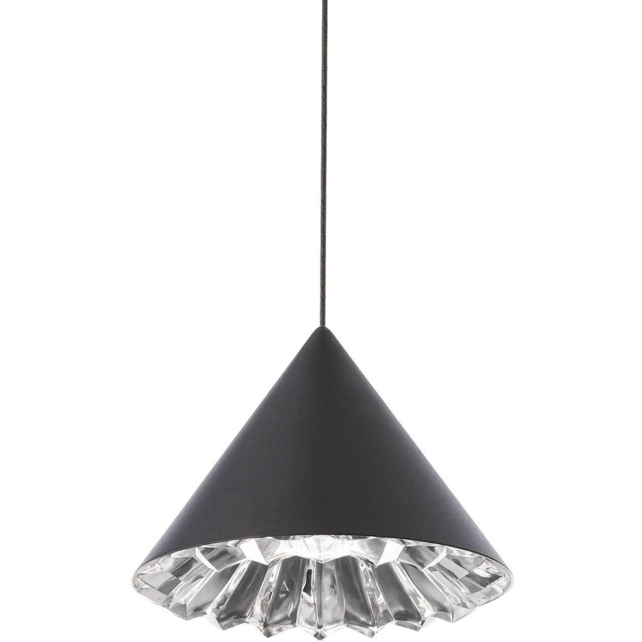 Beyond Primrose LED 8 inch Black Pendant Ceiling Light, Beyond
