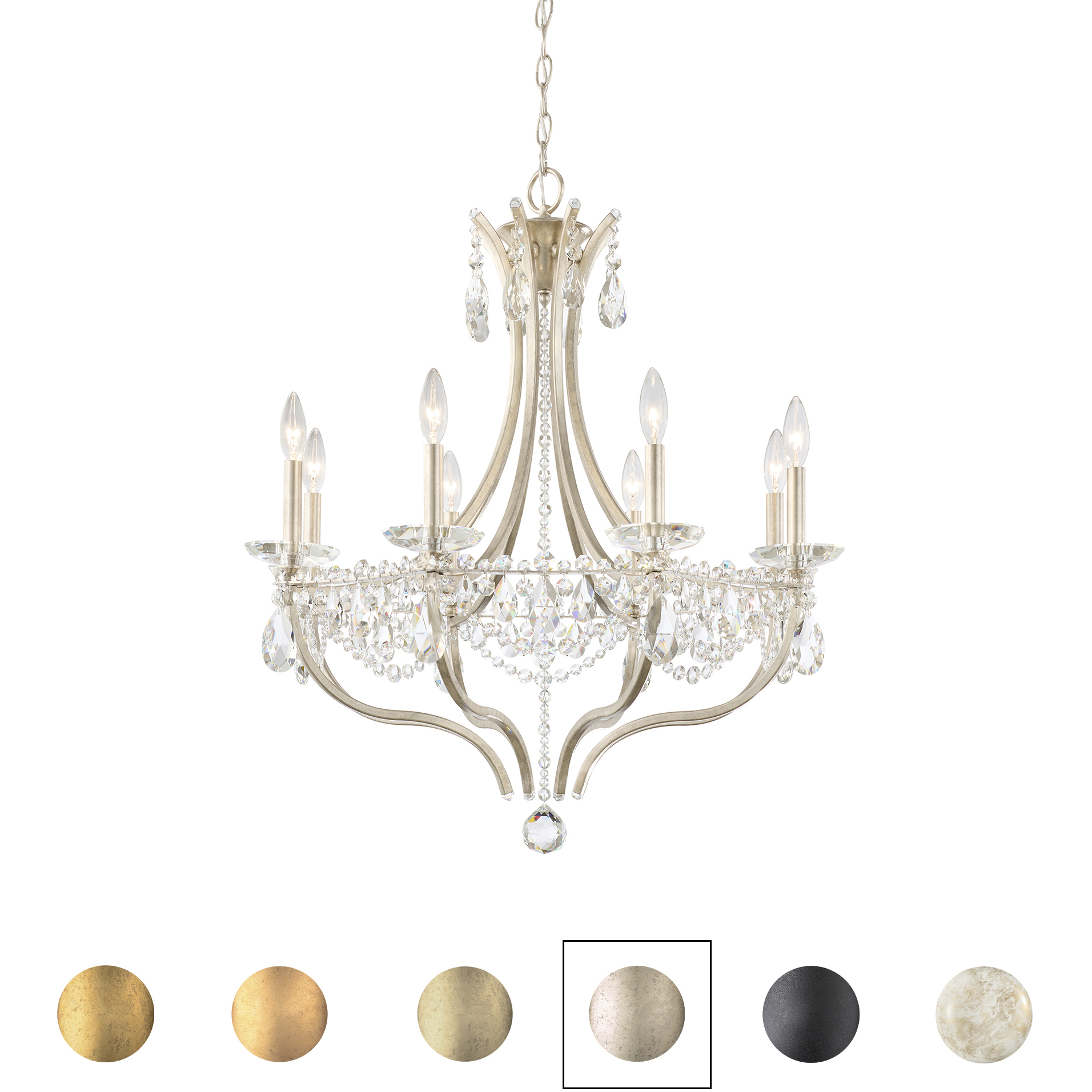 Signature Adley 8 Light 30 inch French Gold Chandelier Ceiling Light in Radiance