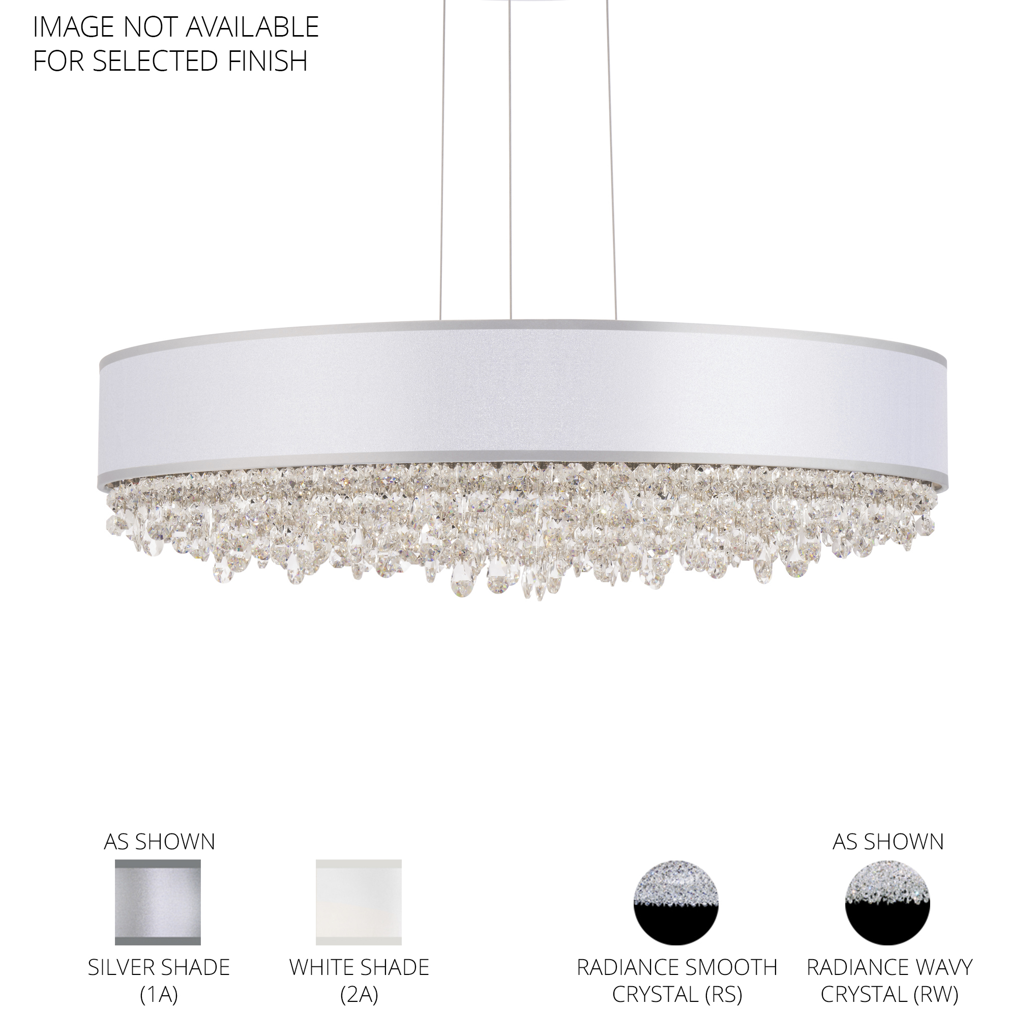 Signature Eclyptix LED 24 inch Polished Stainless Steel Pendant Ceiling Light in Smooth Layout, Silver, Smooth Layout