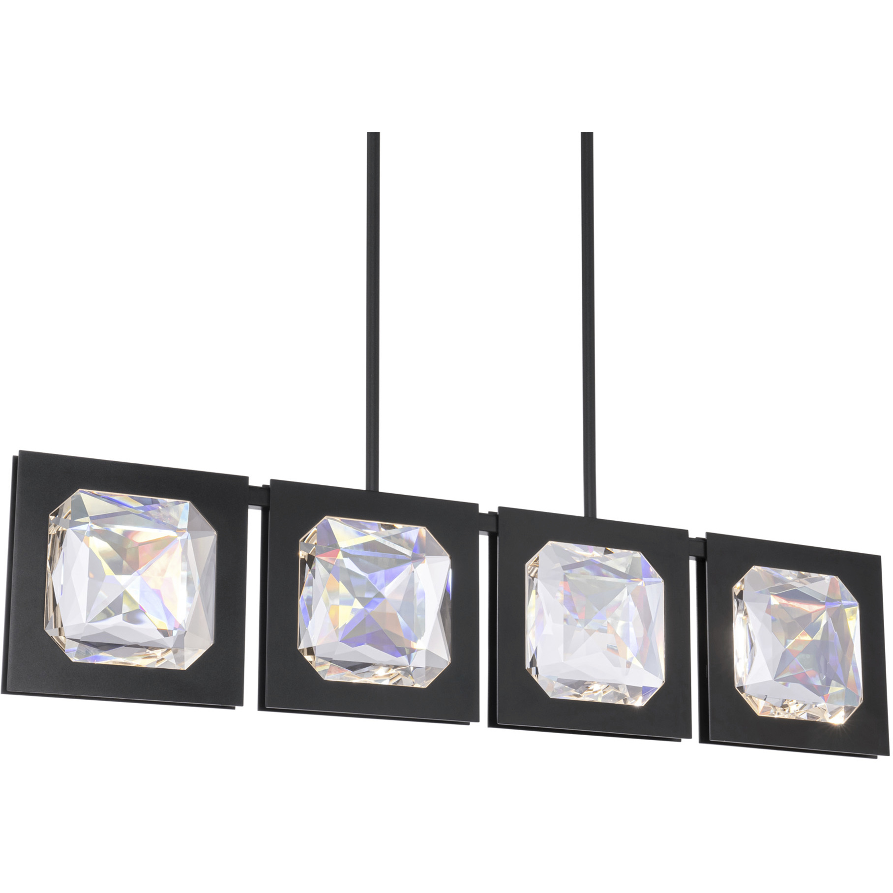 Beyond Enchante LED 43 inch Black Linear Pendant Ceiling Light, Beyond
