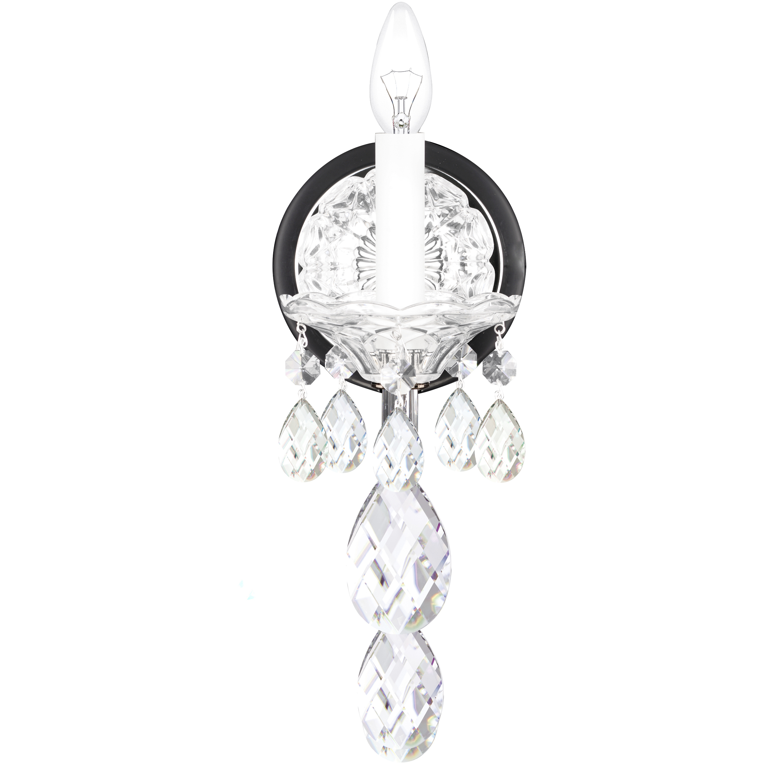 Sterling 1 Light 8 inch Polished Silver Wall Sconce Wall Light in Heritage
