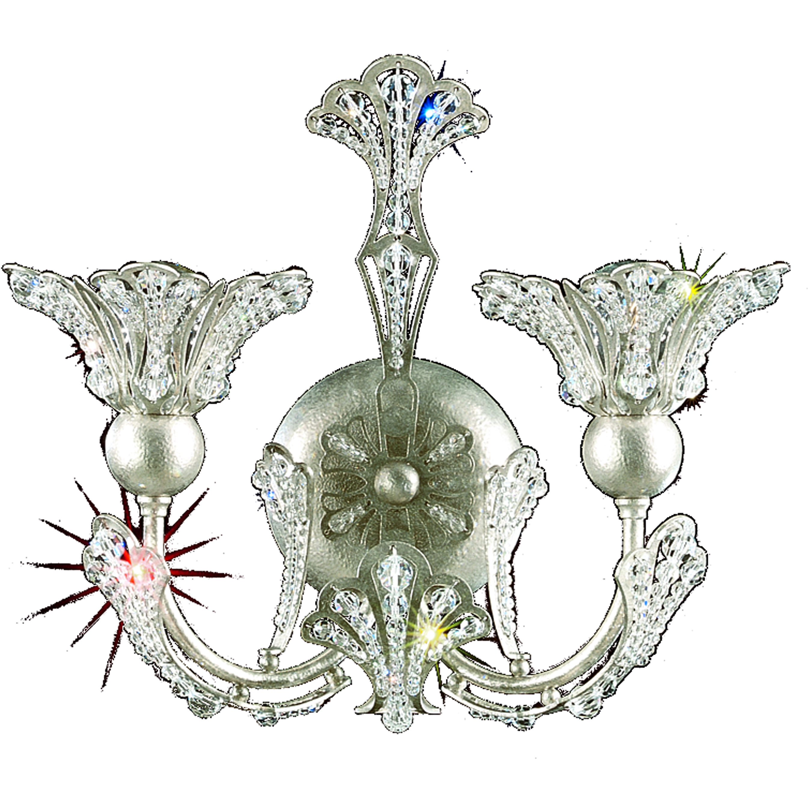 Rivendell 2 Light 5.5 inch Antique Silver Wall Sconce Wall Light