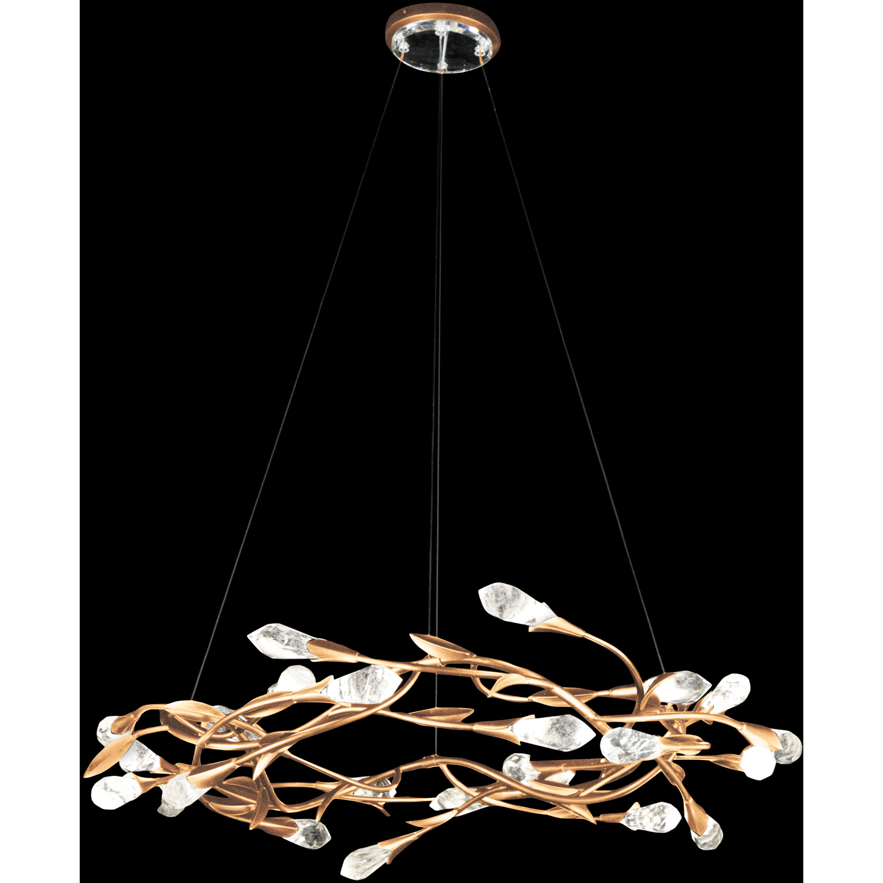 Signature Secret Garden LED 35.4 inch French Gold Chandelier Ceiling Light, Schonbek Signature