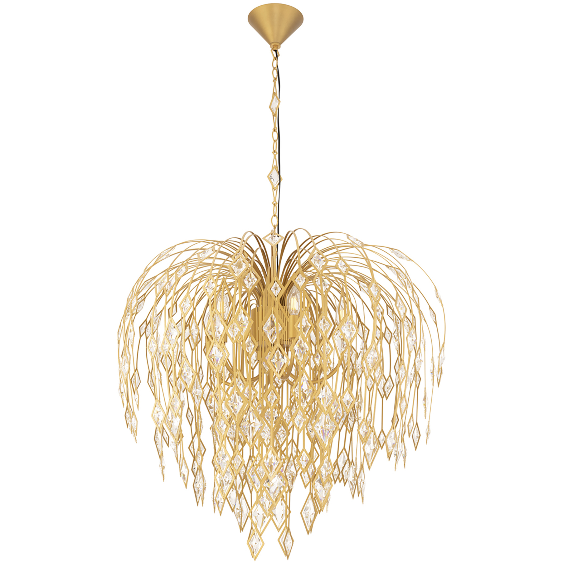 Signature Laureline 6 Light 35.1 inch Aged Brass Chandelier Ceiling Light