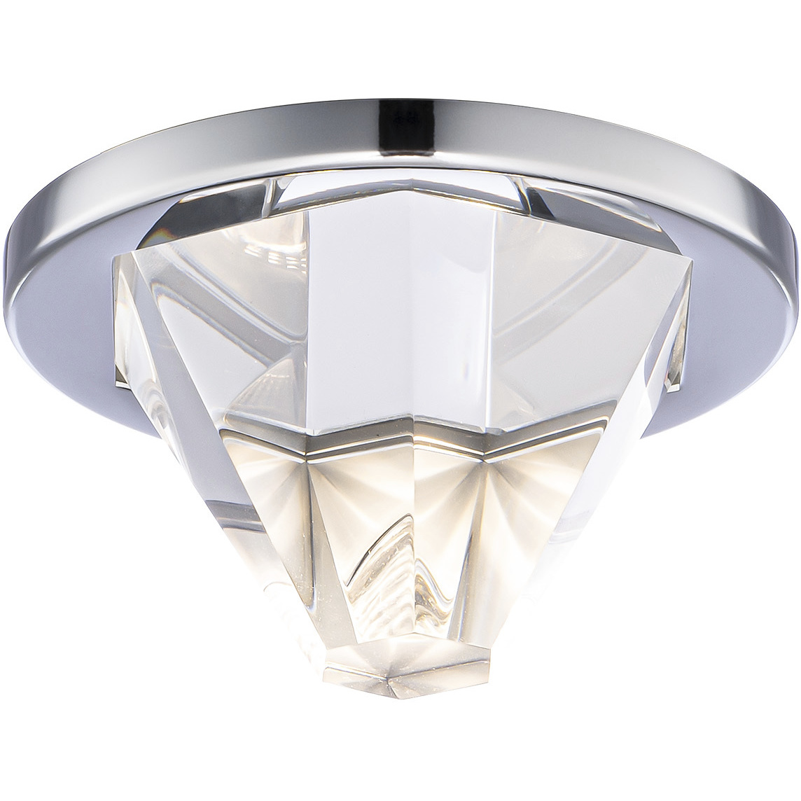 Beyond Arles LED Module Polished Chrome Recessed Light, New Construction or Remodel