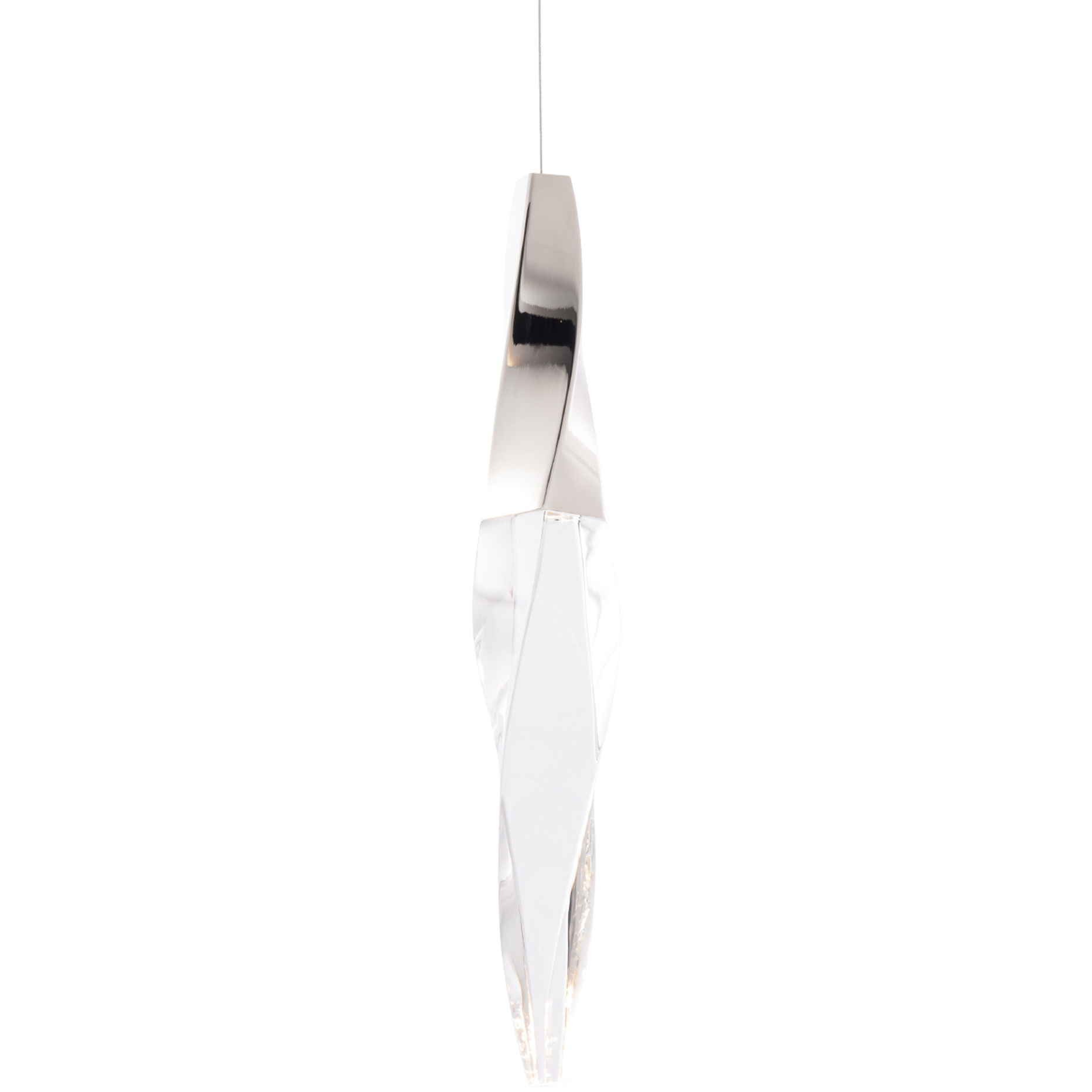 Beyond Kindjal LED 5.9 inch Polished Nickel Mini Pendant Ceiling Light, Beyond