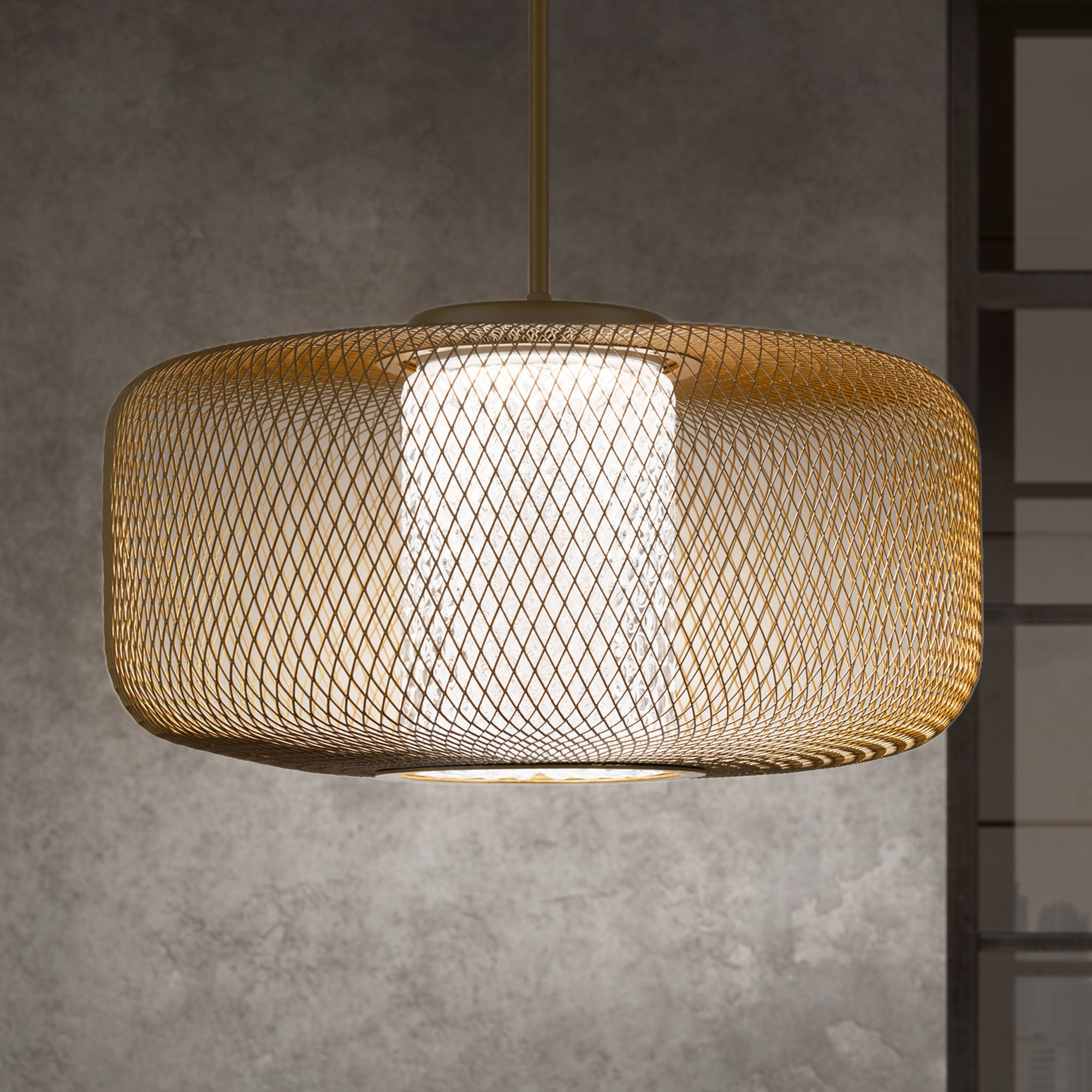 【楽ギフ_のし宛書】 S7832-706H Schonbek Kodo Ceiling Pendant Gold inch 31.8 LED トップス