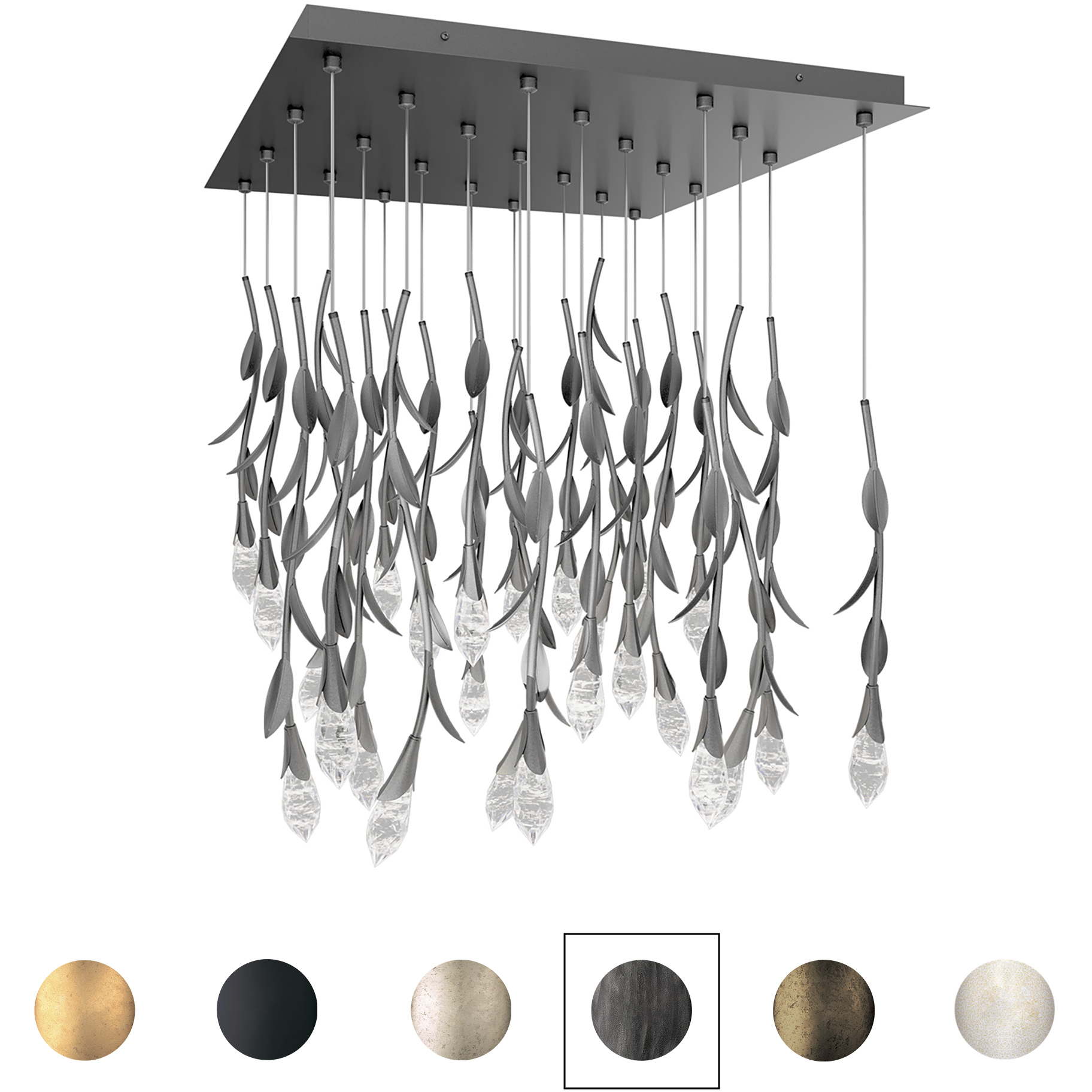 Signature Secret Garden LED 28 inch French Lace Multi-Light Pendant Ceiling Light