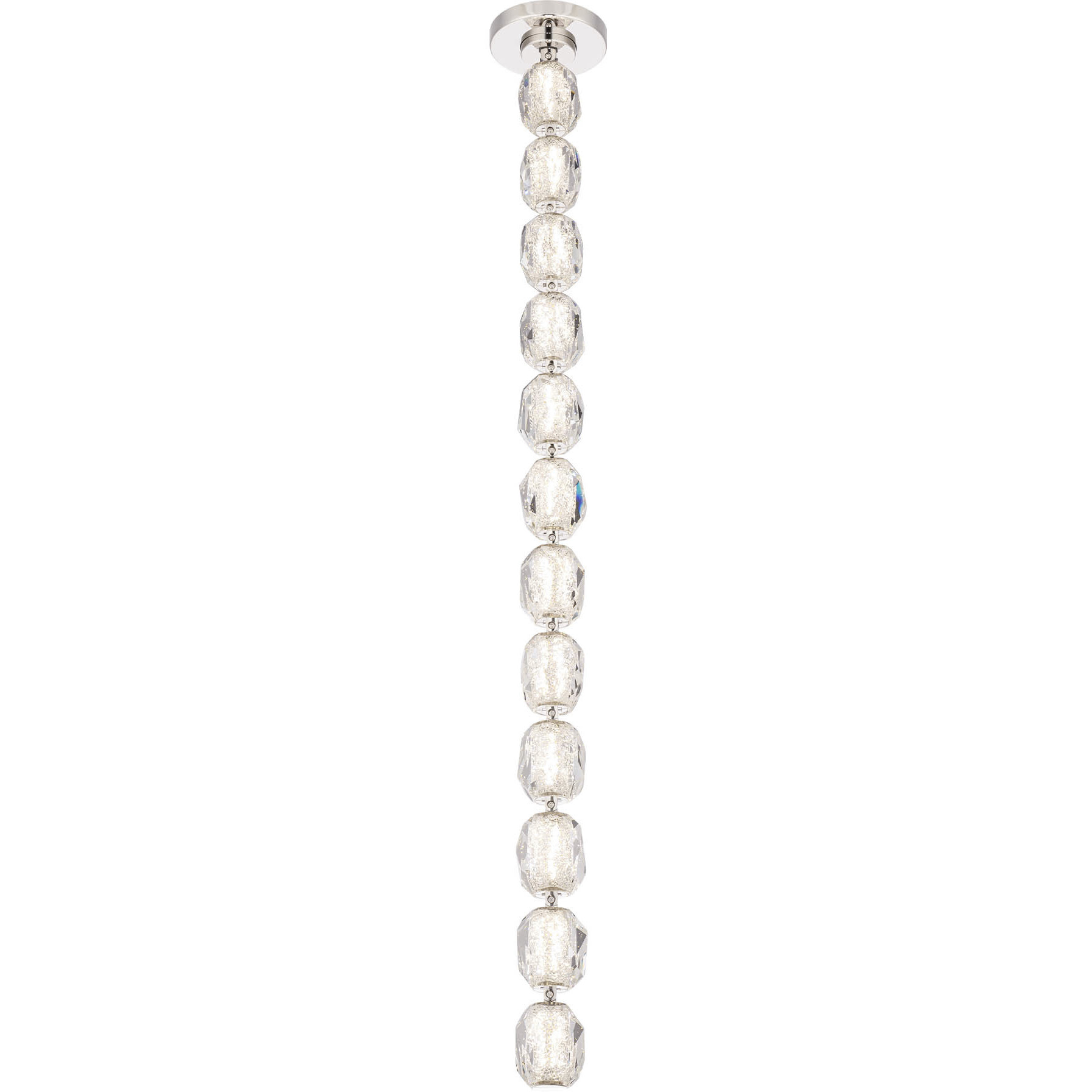 Forever Seduction LED 44.5 inch Polished Nickel Modular Pendant Ceiling Light, Remote Driver