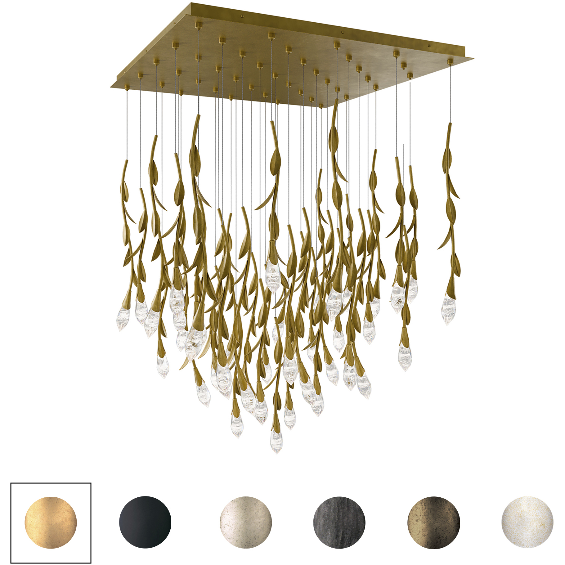 Signature Secret Garden LED 36 inch Heirloom Bronze Multi-Light Pendant Ceiling Light